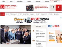 Tablet Screenshot of gambellastarnews.com